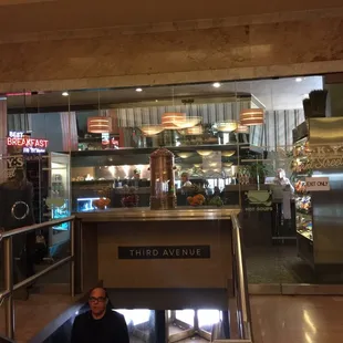 the entrance to the restaurant