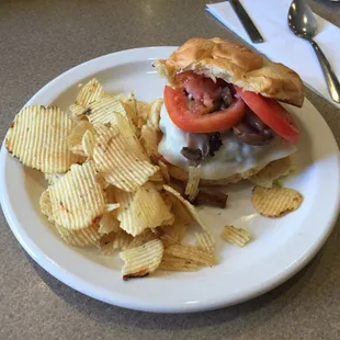 Mushroom &amp; Provalone Burger