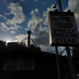 a sign for a restaurant