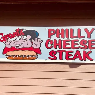a sign for a restaurant
