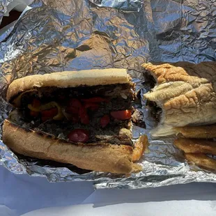 All American cheesesteak