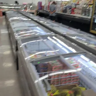 rows of refrigerated refrigerators