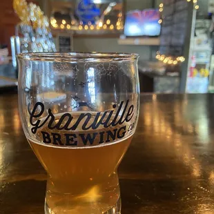 a glass of beer