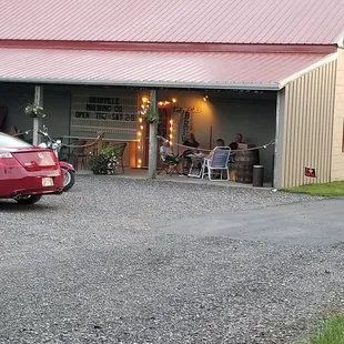 outside