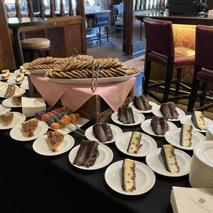 Dessert station at Mothers Day brunch.