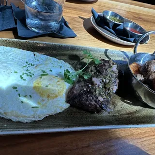 Skirt Steak and Eggs