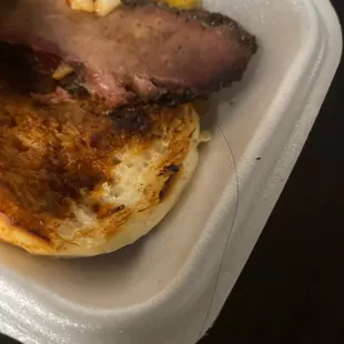 If u look closely u can see the hair that I pulled out of the brisket.