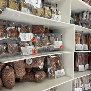 Some of the frozen breakfast meats