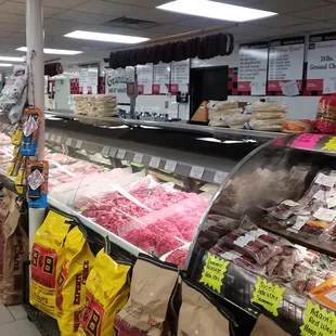 Great selection at the meat counter.