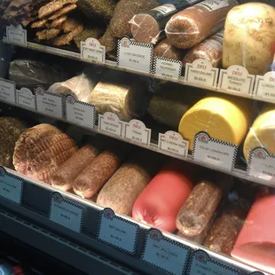 a variety of meat products