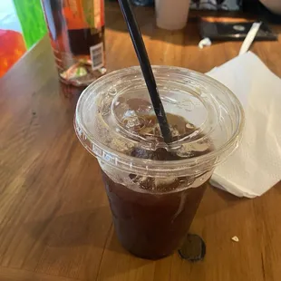 Burnt coffee drippings- aka espresso soda