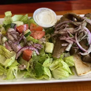 GYRO PLATTER with double salad