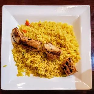 Chicken Kabob at Grape Leaf Express Monroe St.