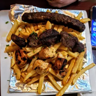 Mixed Grill at Grape Leaf Express Monroe St.