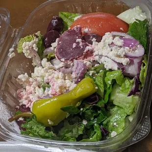 Very large 'small' Greek salad