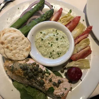 Poached Salmon Platter