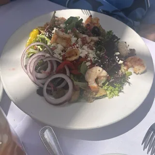 Greek Salad with Shrimp