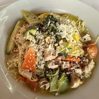 Angel Hair Primavera with Grilled Chicken