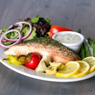 Poached Salmon Platter