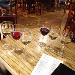 3 wines to taste for $6 we opted for different ones and found a few favorites.