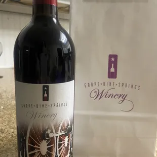 Bottle of Sangiovese