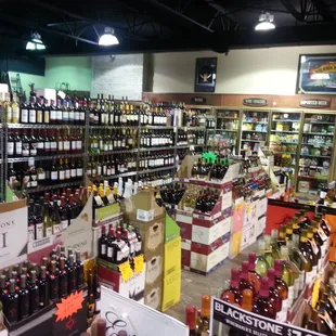 a variety of wines