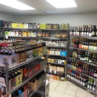 a wide selection of wine