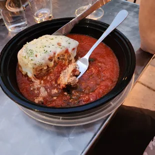 Lasagna was good.