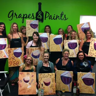 Our wine glasses were definitely half full! :)