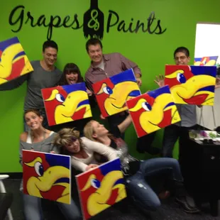 Show your school pride! We can create custom paintings for any event!