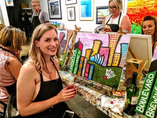 Happy Trees Painting