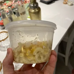 This is a $12 cold macaroni and cheese.