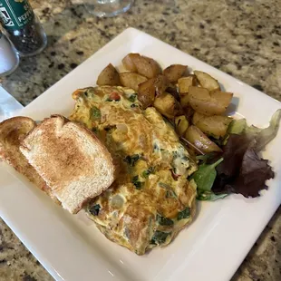 Mediterranean omelette, breakfast