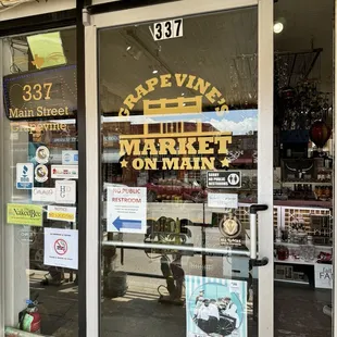 Entrance.  Was welcomed; get a basket!  :)