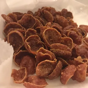 Deep fried pepperoni