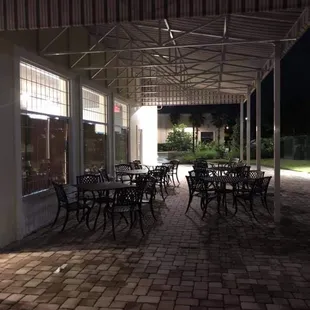 Outdoor seating is perfect