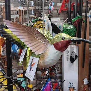 Cool hummingbird metal sculpture