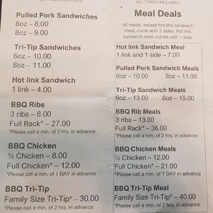 All tax is already included! Good idea listing the out the door price. I wish they sold meat on the side too.