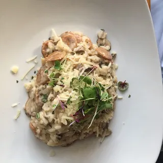 Wild Mushroom Sausage Risotto