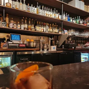 a bartender at a bar