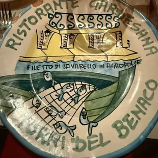 Welcome plate