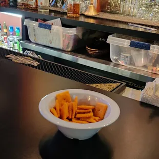 Cheez-Its bar snacks!