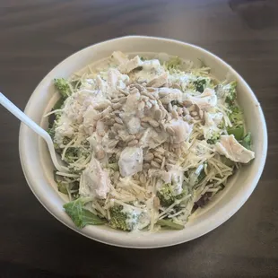 My favorite salad from there which is a make your own. The ranch dressing is the best I've ever tasted.