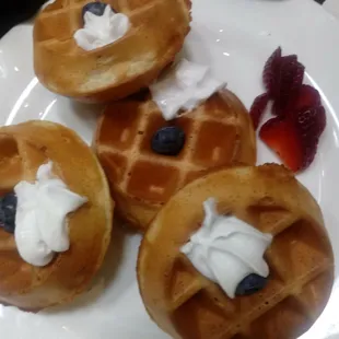 Belgium waffles are delicious!