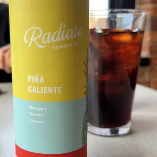 Cold brew and Radiate kombucha