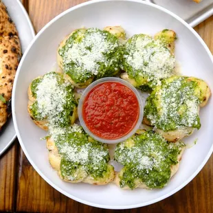 Garlic &amp; Pesto knots!