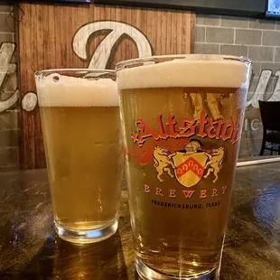  two glasses of beer