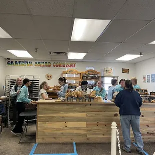 customers in a bakery