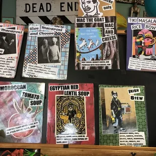 Great food, rotates often