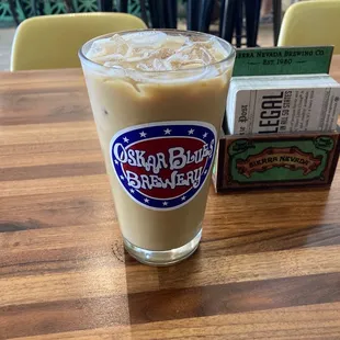 Iced lavender honey latte